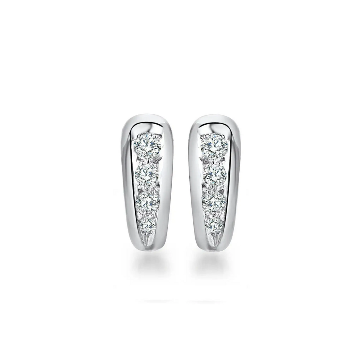Kolczyki z diamentami 0,40ct z białego złota