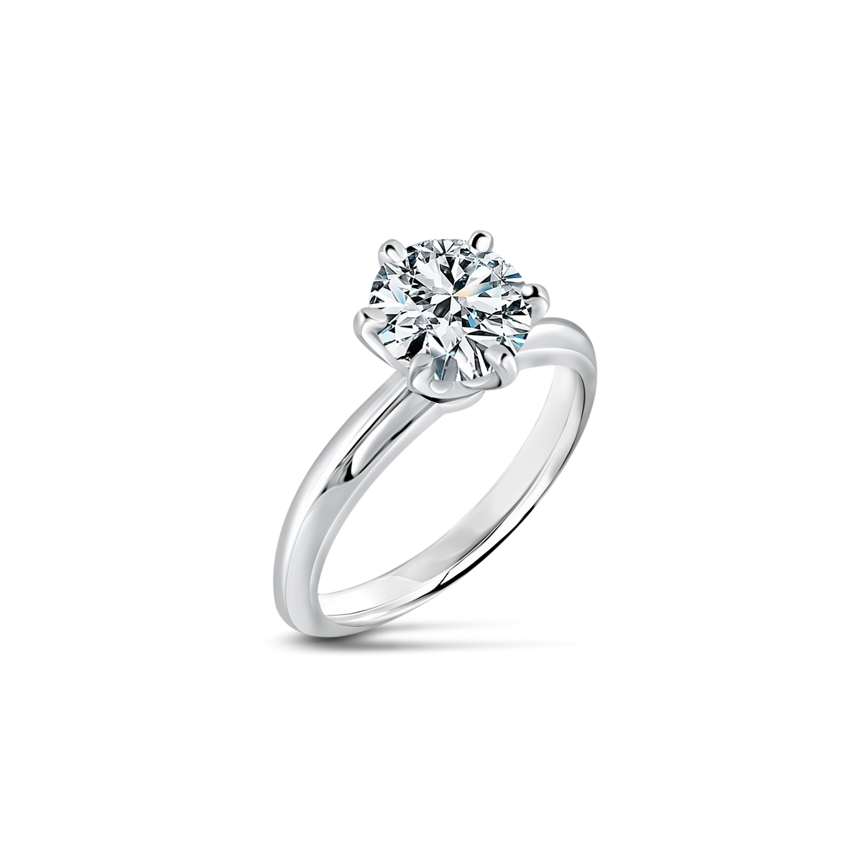 Velvet Light - klasyczny pierścionek z diamentem 1,50ct