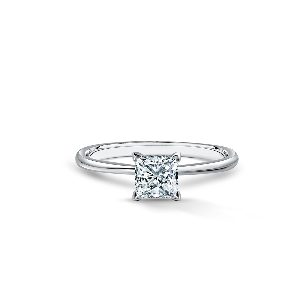 Timeless Elegance – pierścionek z diamentem Lab Grown 0,90ct w białym złocie