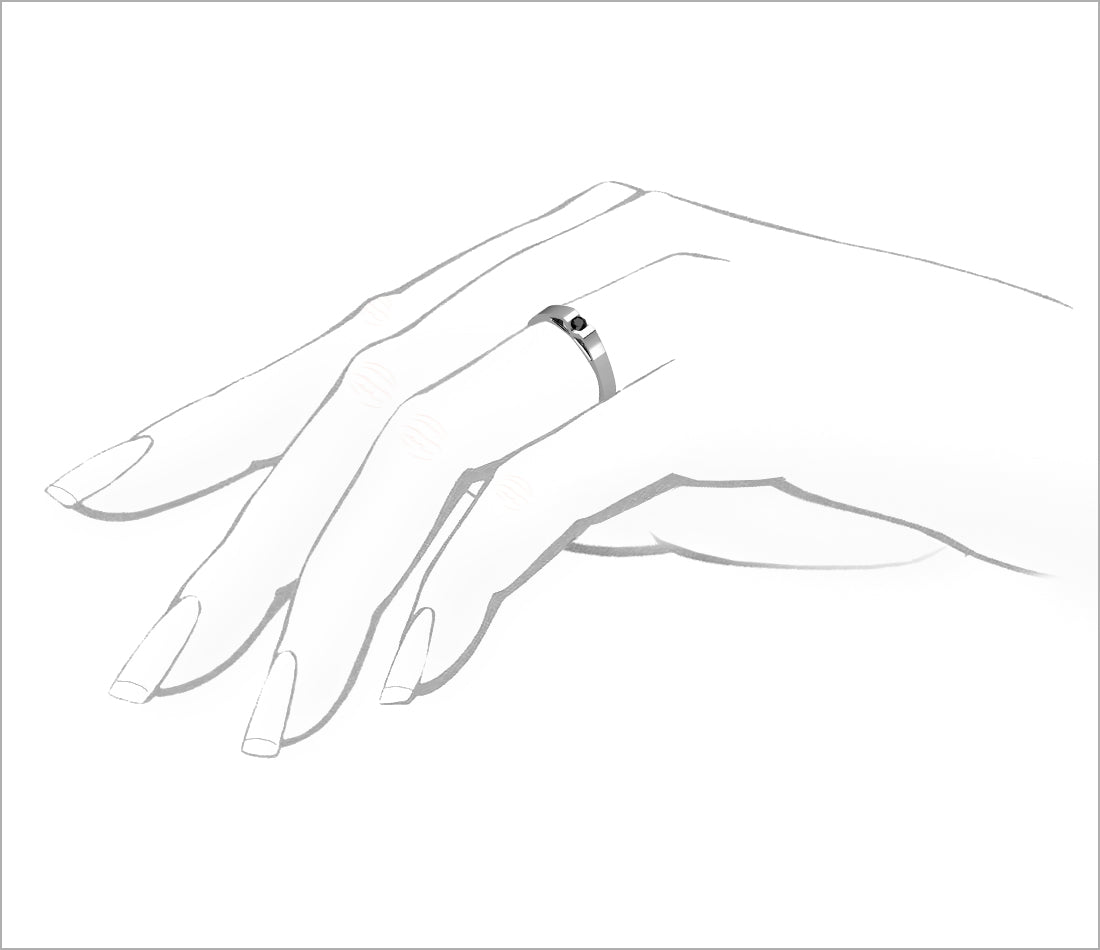 Rewelacyjny pierścionek z czarnym diamentem