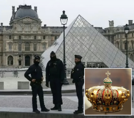 Luwr w Paryżu: skradziono bezcenną biżuterię diamentową — naszyjnik, broszę i tiarę cesarzowej Eugenii