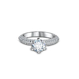 Diamond Trinity - pierścionek z diamentem 1ct