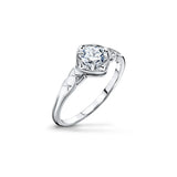 Sunset Elegance - Pierścionek zaręczynowy z diamentami o masie 0,60 ctw