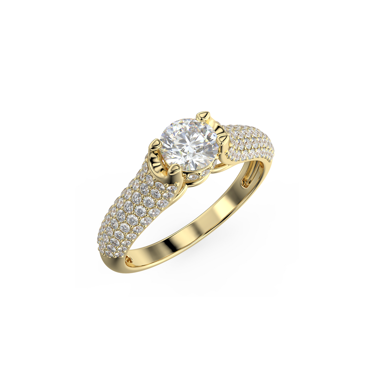 Radiant Glow - pierścionek z diamentami o masie 0,89 ctw