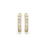 Jaśniejąca lekkość - złote kolczyki z diamentami 0,40 ctw