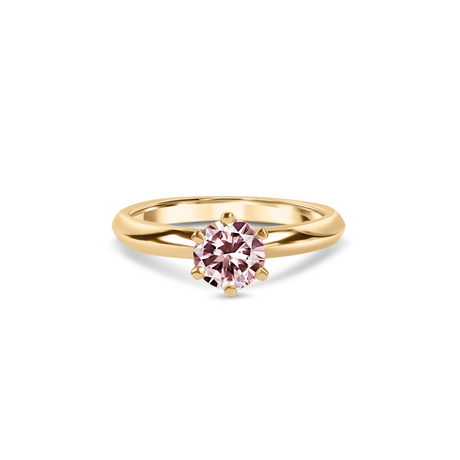 Pierścionek z różowym diamentem 0,60 ct Lab Grown