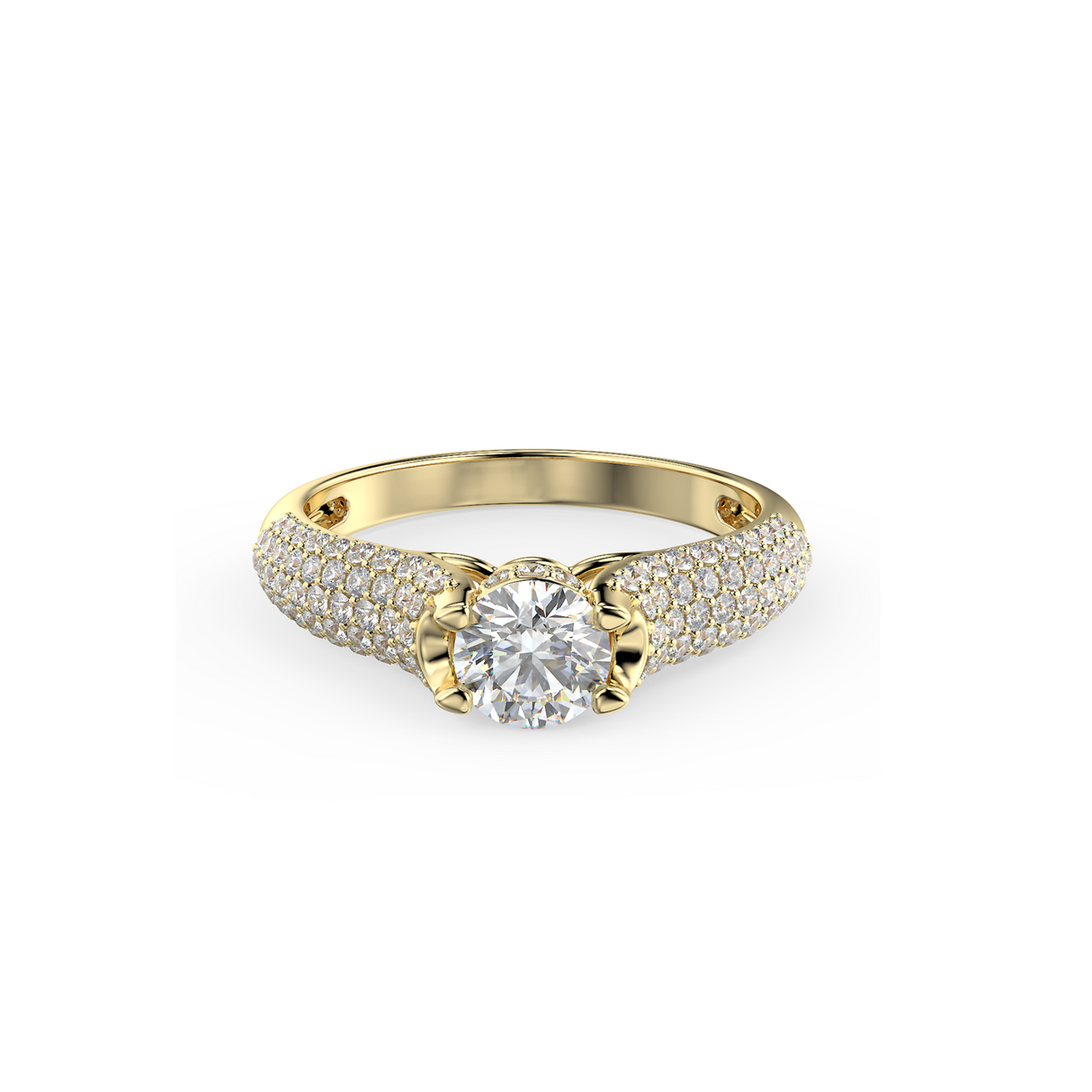 Radiant Glow - pierścionek z diamentami o masie 0,89 ctw