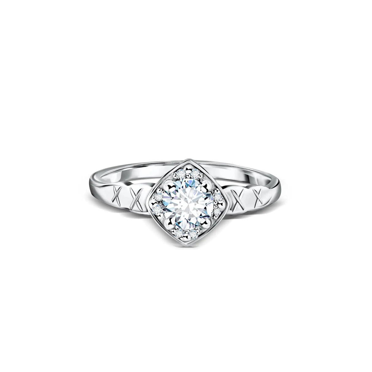 Sunset Elegance - Pierścionek zaręczynowy z diamentami o masie 0,60 ctw