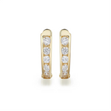 Jaśniejąca lekkość - złote kolczyki z diamentami 0,40 ctw