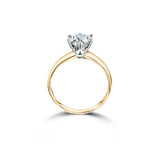 Noble Chic - pierścionek z żółtego złota diamentem 1ct