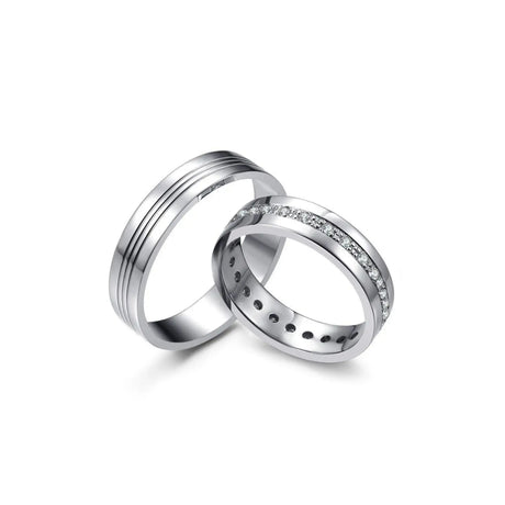 Piękne obrączki z białego złota