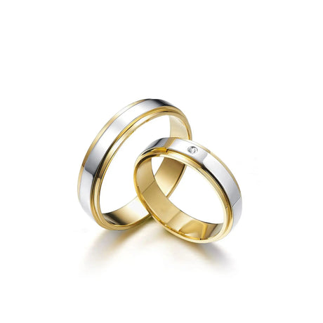 Urokliwe obrączki ze złota z diamentem