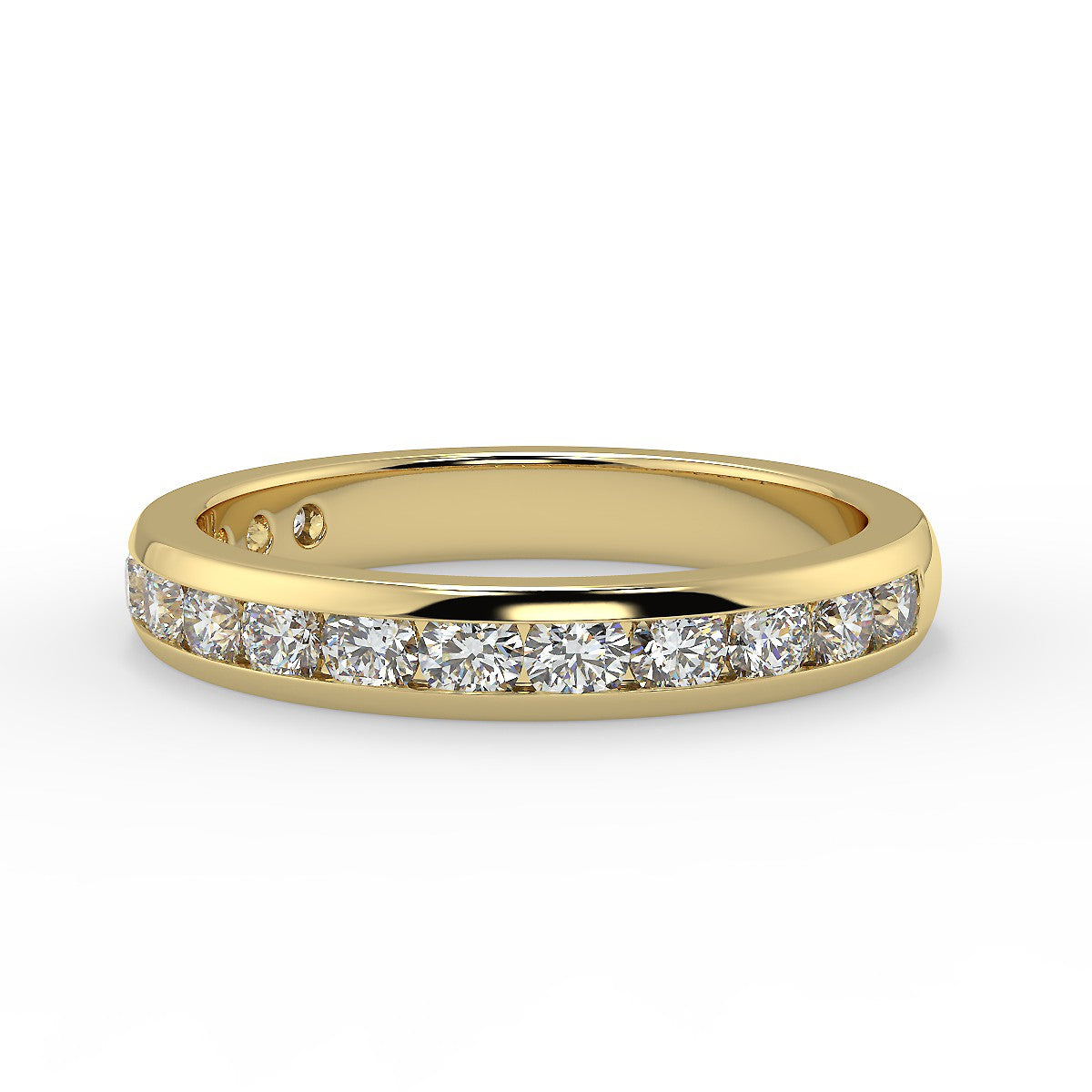Tuscany Obrączka z żółtego złota z diamentami 0,75 ct