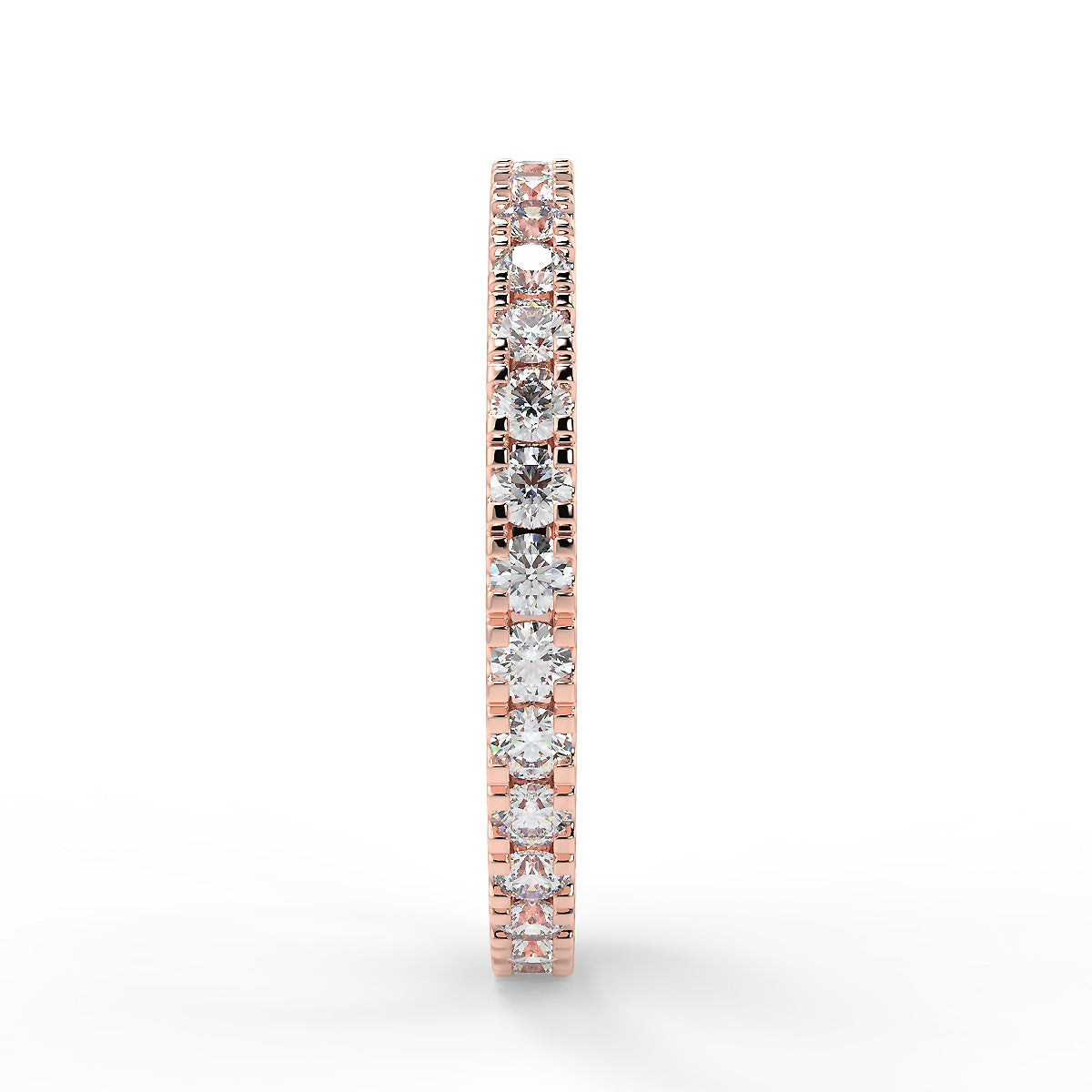 Padua Obrączka z różowego złota z diamentami o masie 0,70 ct