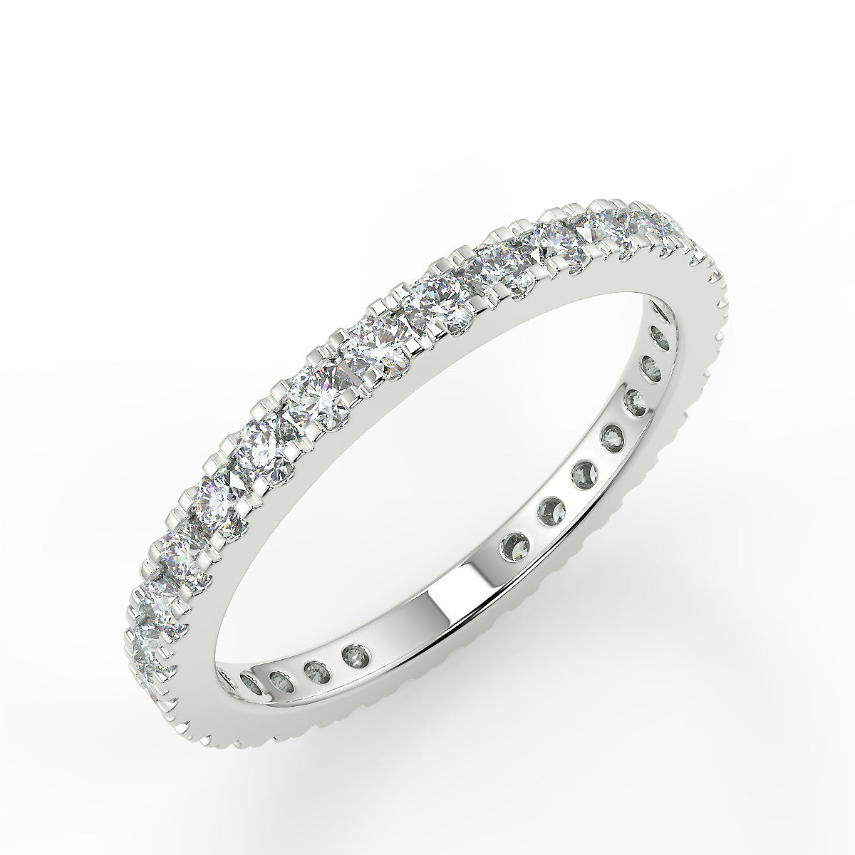 Padua Obrączka z białego złota z diamentami o masie 0,70 ct