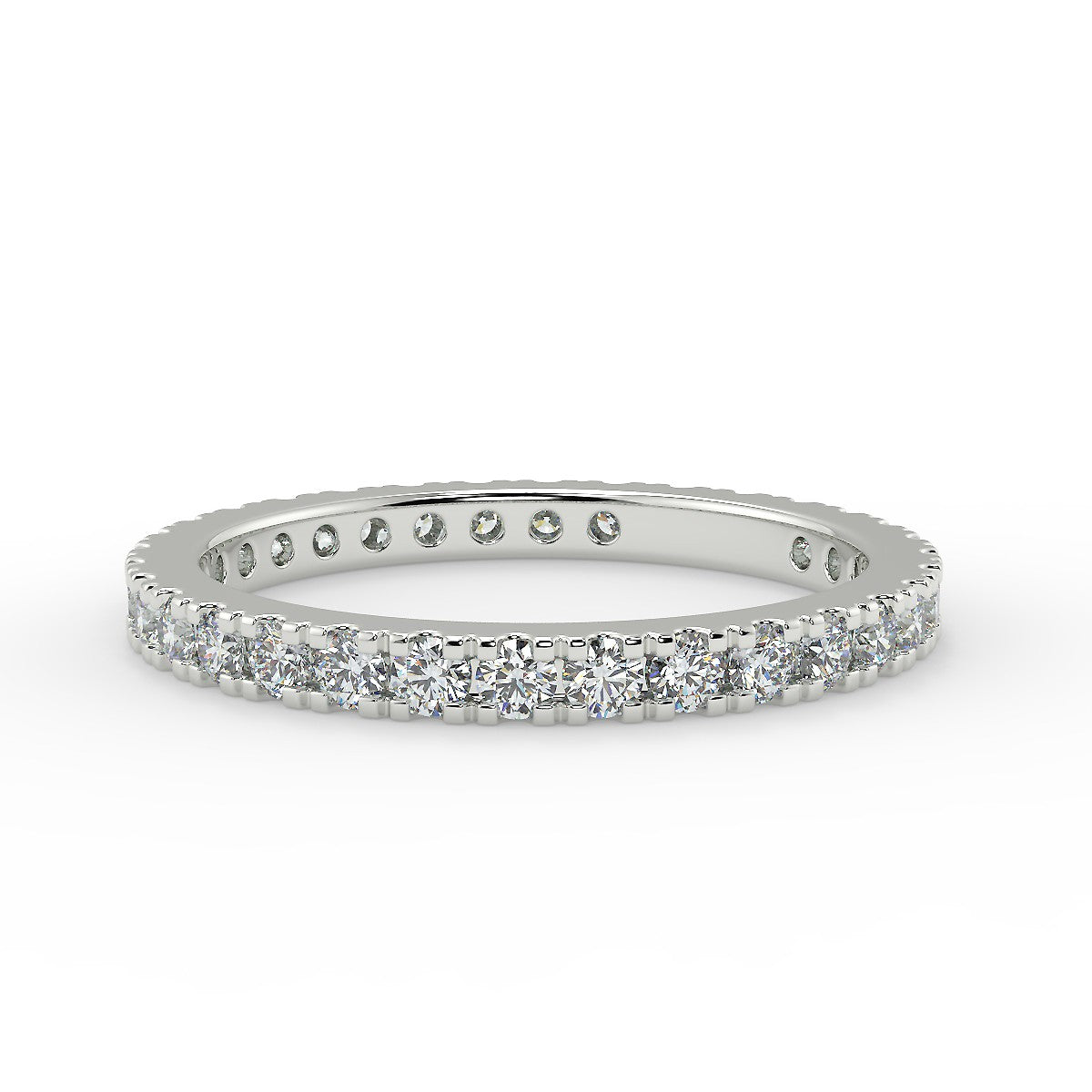 Padua Obrączka z białego złota z diamentami o masie 0,70 ct