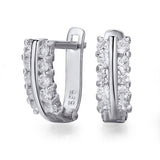 Jaśniejący czar - złote kolczyki z diamentami 0,40ctw