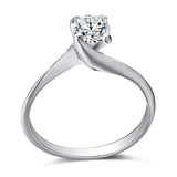 Złoty pierścionek zaręczynowy z diamentem 0,45ct