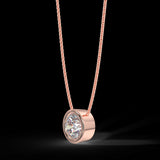 Zawieszka z różowego złota z diamentem 0,40 ct