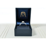 Pierścionek zaręczynowy z diamentem 1ct. Princess cut diamond 1ct. - widok w pudełku