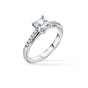 Pierścionek zaręczynowy z diamentem 1ct. Princess cut diamond 1ct.