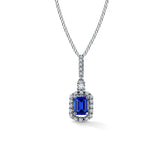 Sapphire Radiance - zawieszka z szafirem i diamentami