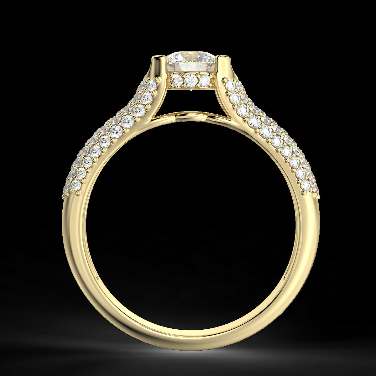 Radiant Glow - pierścionek z diamentami o masie 0,89 ctw