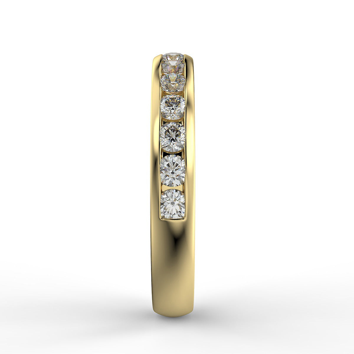 Tuscany Obrączka z żółtego złota z diamentami 0,75 ct