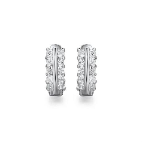 Kolczyki z białego złota z diamentami 0,40ct