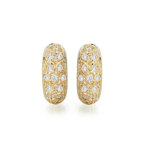 Kolczyki z żółtego złota z diamentami 0,36ct