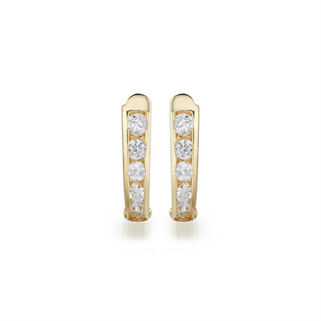 Kolczyki z żółtego złota z diamentami 0,40ct