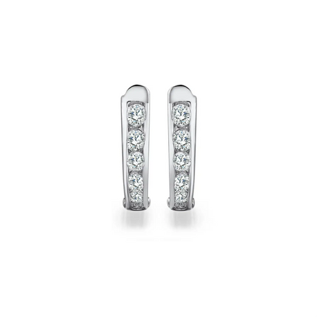 Kolczyki z diamentami 0,40ct z białego złota