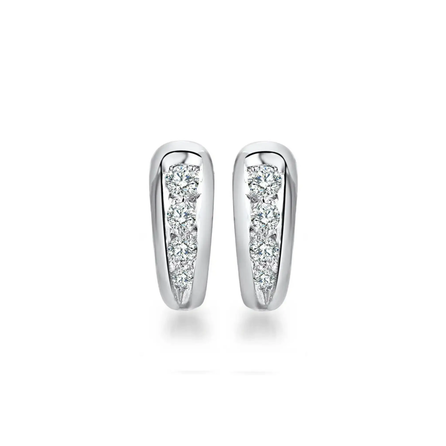 Kolczyki z diamentami 0,40ct z białego złota