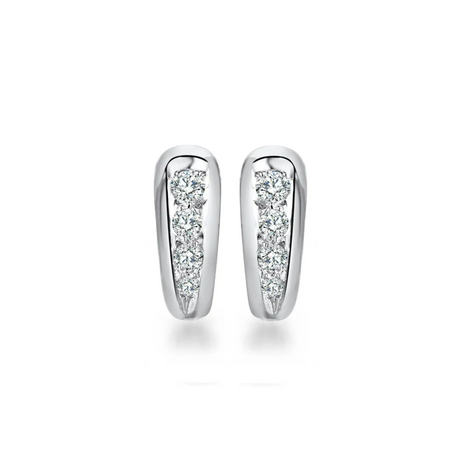 Kolczyki z diamentami 0,40ct z białego złota