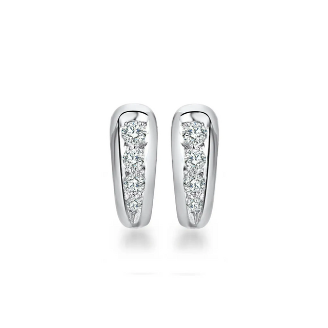 Kolczyki z diamentami 0,40ct z białego złota