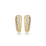 Kolczyki z diamentami 0,40ct z żółtego złota