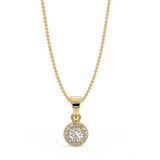 Zawieszka z żółtego złota z diamentami 0,15 ctw