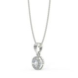 Zawieszka z białego złota z diamentami 0,15 ctw