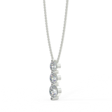 Zawieszka Trio z białego złota z diamentami 0,35 ctw