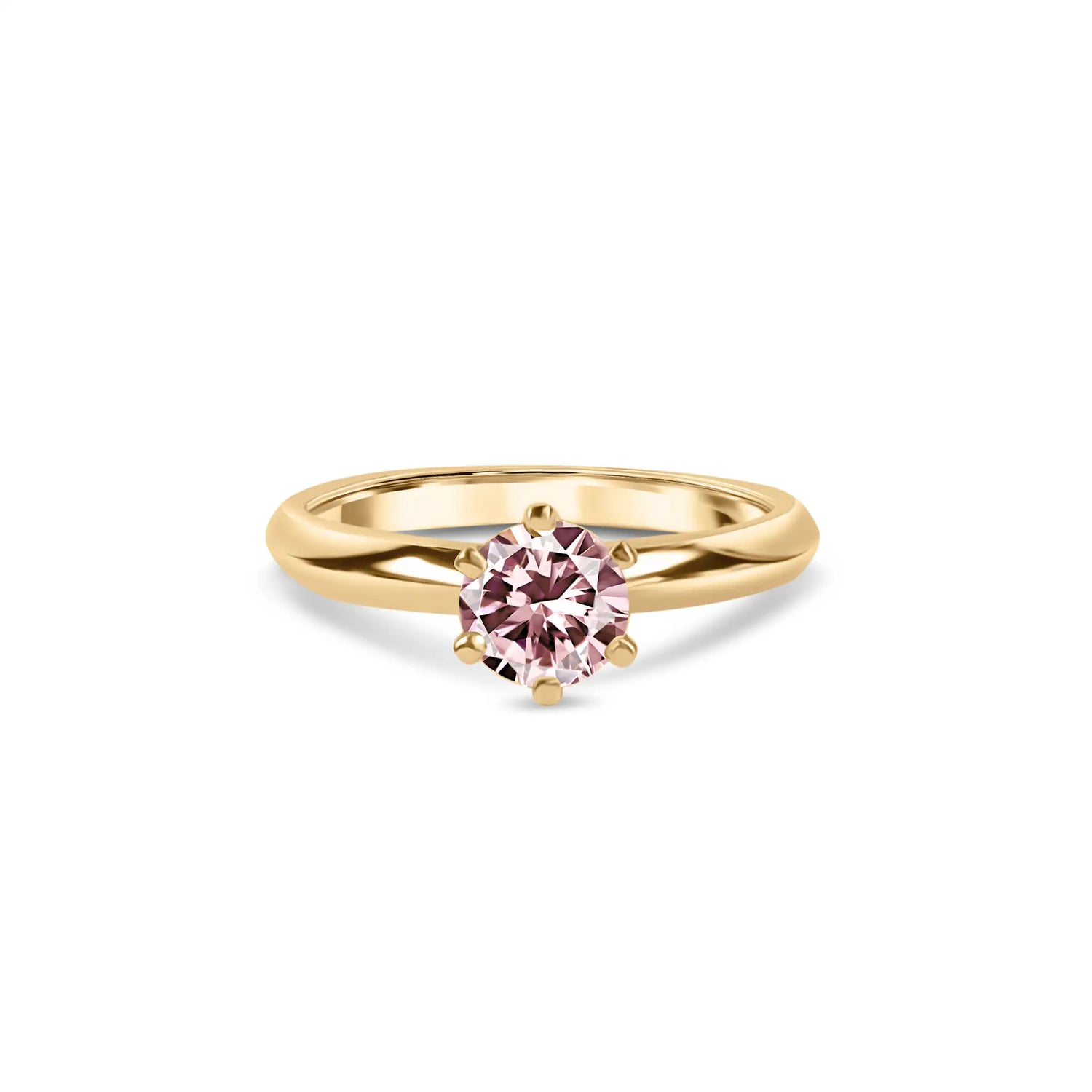 Pierścionek z różowym diamentem 0,60 ct Lab Grown