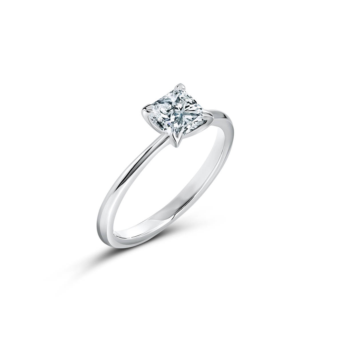 Timeless Elegance – pierścionek z diamentem Lab Grown 0,90ct w białym złocie