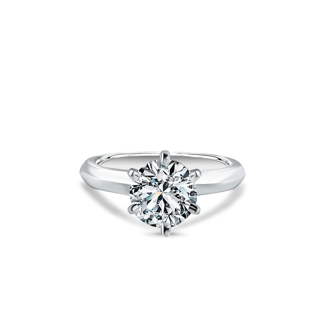 Velvet Light - klasyczny pierścionek z diamentem 1,50ct