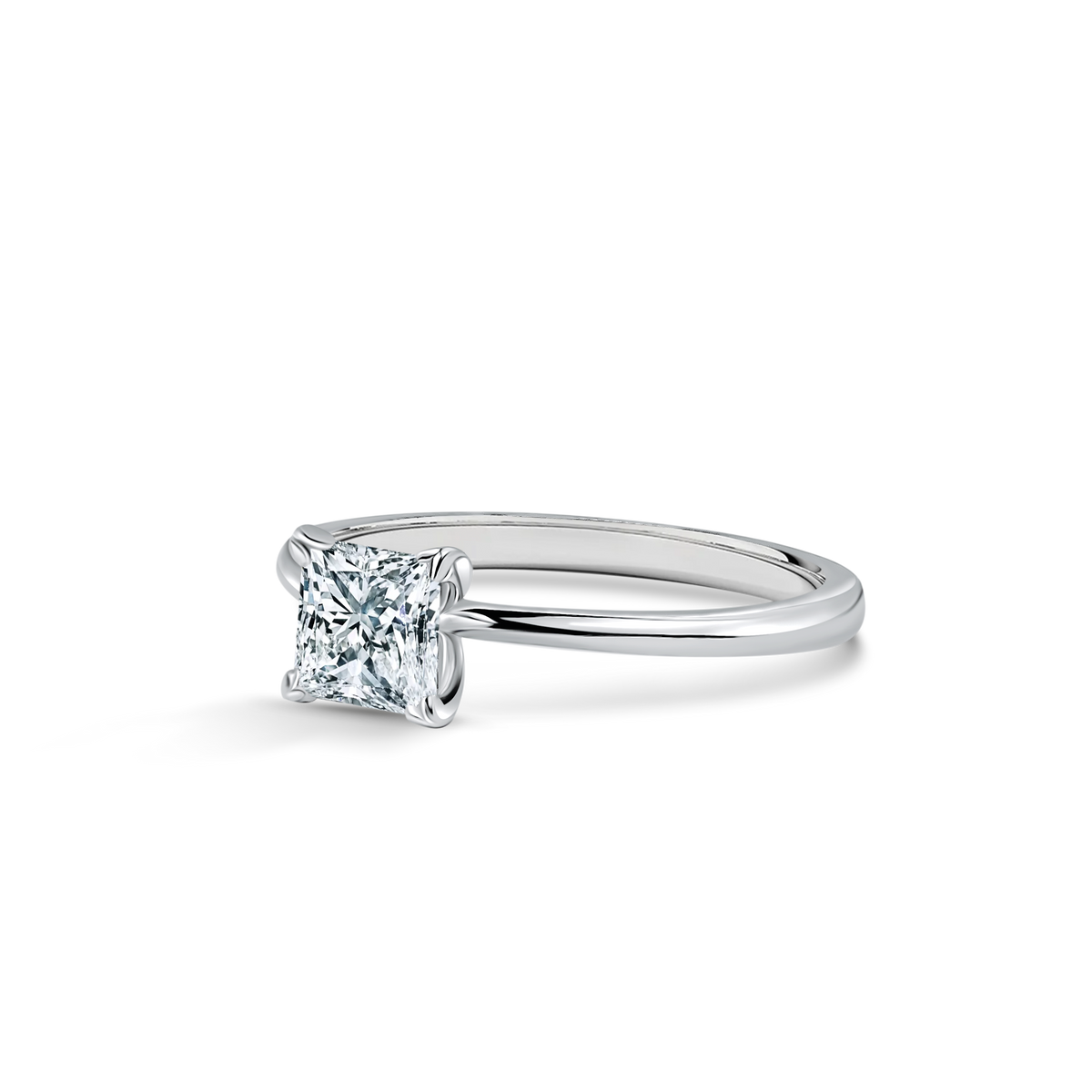 Timeless Elegance – pierścionek z diamentem Lab Grown 0,90ct w białym złocie