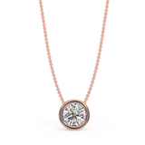Zawieszka w różowym złocie z diamentem 0,40ct