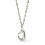 Zawieszka z białego złota z 3 diamencikami