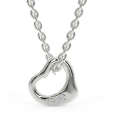 Zawieszka z diamencikami z białego złota 
