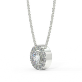 Zawieszka z diamentami w białym złocie