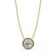 Zawieszka z diamentem 0,40ct w żółtym złcoie