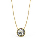Zawieszka z diamentem 0,40ct w żółtym złcoie