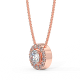 Zawieszka z różowego z diamentami